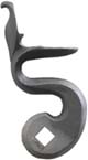 Flint cock, wax cast steel, 1.30" throw